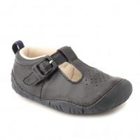 Baby Jack, Navy Blue Leather Boys T-bar Pre-walkers