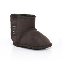 babies adelphi sheepskin booties chocolate uk size 0 6 months