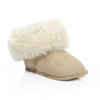 babies albery sheepskin booties beige uk size 12 24 months