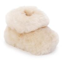 Babies Wooly Sheepskin Booties Beige UK Size 12-24 Months