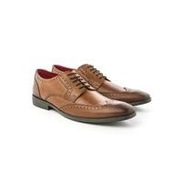 base london caraway wingtip brogue shoe 10 tan