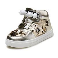 Baby Shoes Outdoor/Casual Leatherette Fashion Sneakers Black/Silver/Gold