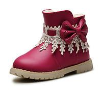 Baby Shoes Wedding / Outdoor / Dress / Casual Leatherette Boots / Fashion Sneakers Blue / Pink / Red