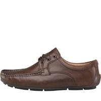 base london mens harvest lace shoes waxy brown