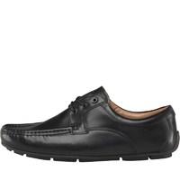 base london mens harvest lace shoes waxy black