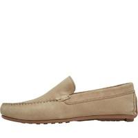 Base London Mens Scene Slip On Shoes Suede Taupe