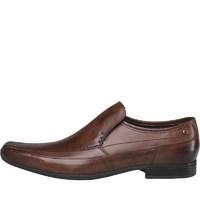 Base London Mens Tumble Slip On Shoes Waxy Choc