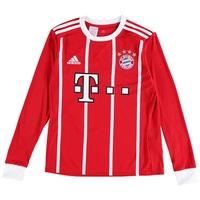 bayern munich home shirt 2017 18 kids long sleeve red