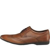 base london mens garland brogue shoes waxy tan