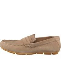 Base London Mens Bills Suede Slip On Shoes Taupe