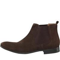 Base London Mens Shuttle Chelsea Boots Suede Brown