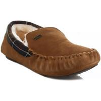 Barbour Mens Camel Monty Suede Slippers men\'s Slippers in brown