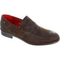 base london mackintosh mens loafers casual shoes in brown