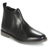 base london ferdinand mens mid boots in black