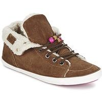 banana moon hewitt womens shoes high top trainers in brown