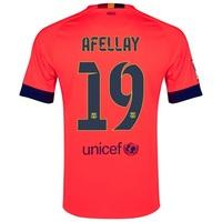 Barcelona Away Shirt 2014/15 - Kids Red with Afellay 19 printing, Purple