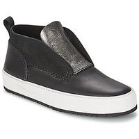 barleycorn classic womens shoes high top trainers in black