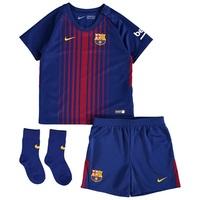 Barcelona Home Stadium Kit 2017/18 - Infants - Unsponsored, Red/Blue