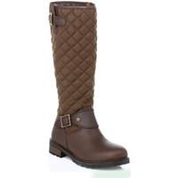 barbour womens brown hoxton boots womens high boots in brown