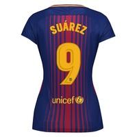 barcelona home stadium shirt 2017 18 womens with surez 9 printing redb ...