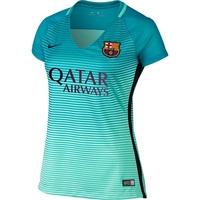 Barcelona Third Shirt 2016-17 - Womens, Turquoise