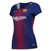 Barcelona Home Stadium Shirt 2017-18 - Womens, Red/Blue
