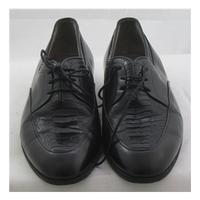 Bally, size 7 black leather Oxford shoes