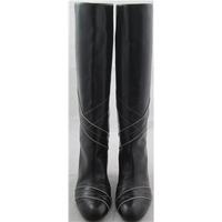 Bally, size 4.5/37.5 black knee high boots