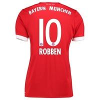 Bayern Munich Home Shirt 2017-18 - Womens with Robben 10 printing, Red