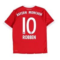 bayern munich home shirt 2017 18 kids with robben 10 printing red