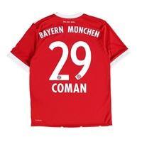 Bayern Munich Home Shirt 2017-18 - Kids with Coman 29 printing, Red