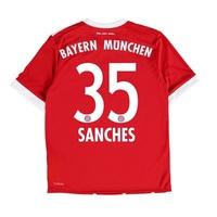 Bayern Munich Home Shirt 2017-18 - Kids with Sanches 35 printing, Red