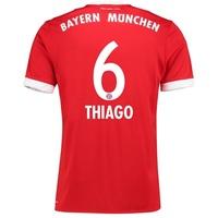 Bayern Munich Home Shirt 2017-18 with Thiago 6 printing, Red