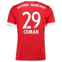 Bayern Munich Home Shirt 2017-18 with Coman 29 printing, Red