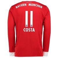 Bayern Munich Home Shirt 2017-18 - Long Sleeve with Costa 11 printing, Red