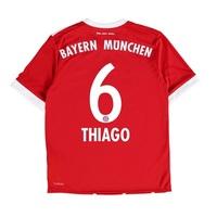 bayern munich home shirt 2017 18 kids with thiago 6 printing red