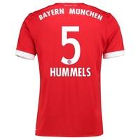 bayern munich home shirt 2017 18 with hummels 5 printing red