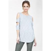 BABY LOOPBACK DOUBLE COLD SHOULDER SWEAT