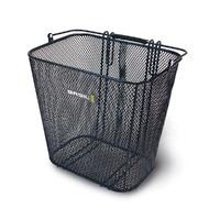 Basil Side Mounted Mesh Basket W/ Hooks - Black