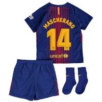 Barcelona Home Stadium Kit 2017/18 - Infants - Unsponsored with Masche, Red/Blue