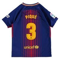 barcelona home stadium shirt 2017 18 kids with piqu 3 printing redblue