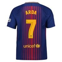 Barcelona Home Stadium Shirt 2017-18 with Arda 7 printing, Red/Blue