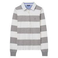 Barstripe Jersey Rugby Shirt - Light Grey Melange