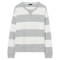 Barstripe Crewneck Sweatshirt - Light Grey Melange