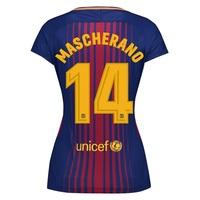 barcelona home stadium shirt 2017 18 womens with mascherano 14 print r ...