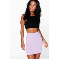 Basic Jersey Mini Skirt - lilac