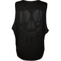 Bambi Cut out Skull Vest Top - Black