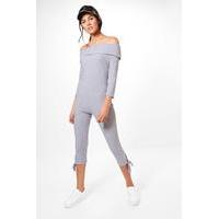 bardot 34 jumpsuit grey