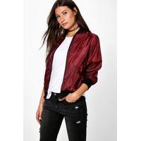 Basic Bomber Jacket - merlot