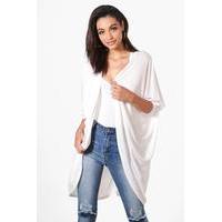 batwing cocoon kimono white